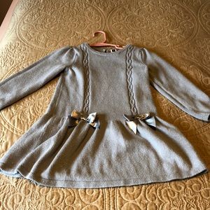 Janie and Jack silver sweater dress